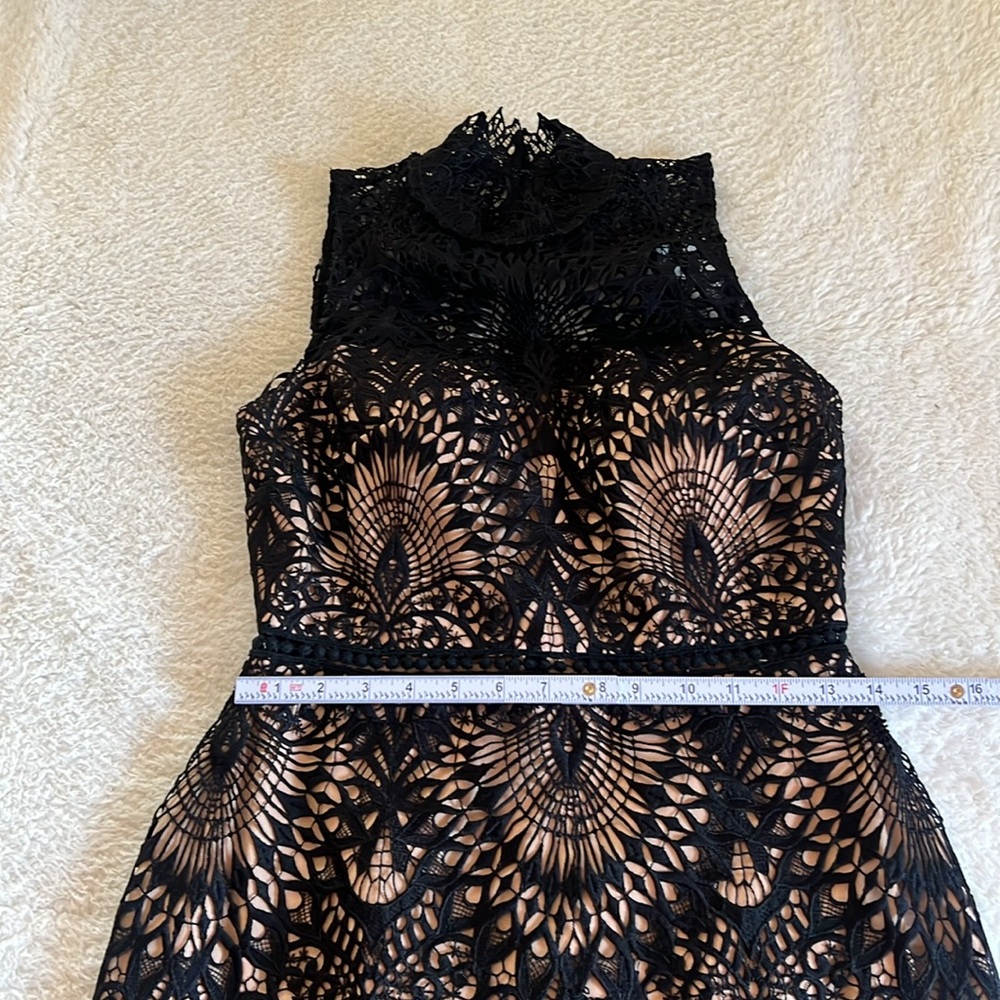 BHLDN Black Lace Overlay Sheath Dress - Picture 6 of 14